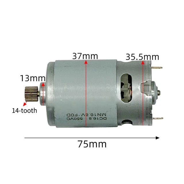 Moteur De Remplacement 12V 15 Dents Pour Perceuse Et Tournevis électrique - Compatible Avec Les Outils 12V - 5