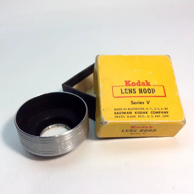 Vintage KODAK Lens Hood Series V in Original Box