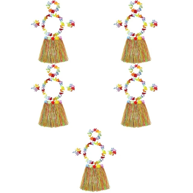 5 set gonna di paglia accessori festa per bambini costume bambino articoli festa