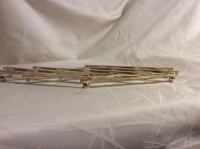 Dessous De Plat Extensible Jacques Adnet - Métal Argenté - Design 1960 - Occasion