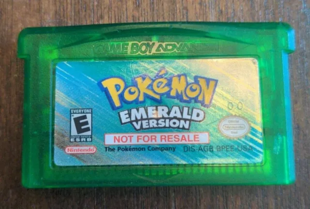 Pokemon: Emerald Not For Resale GBA US SELLER NICE LABEL VERY RARE! LOOK!
