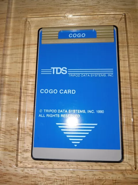 TDS COGO Card for HP 48GX Calculator - Card Only