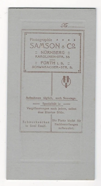 13/562 FOTO HARTPAPPE SOLDAT UNIFORM  FÜRTH SAMSON  Co NÜRNBERG