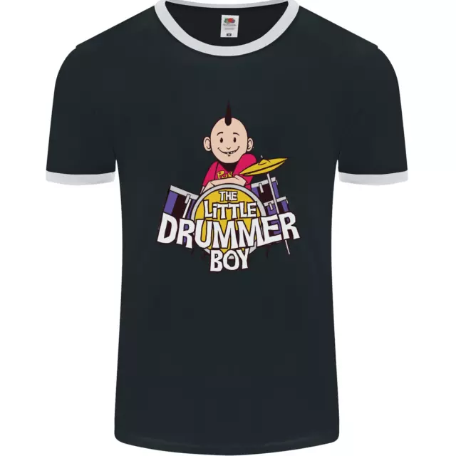 T-shirt da uomo The Little Drummer Boy divertente batteria fotol
