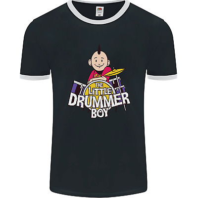 The Little Drummer Boy Funny Drumming Drum Mens Ringer T-Shirt FotL