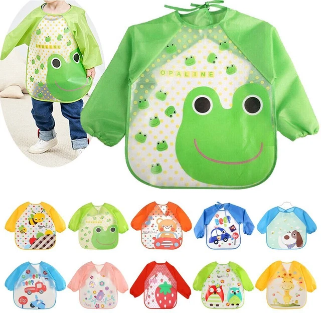 Waterproof Kids Toddler Apron Baby And Children'S Bib Baby Smock Feeding Bibs