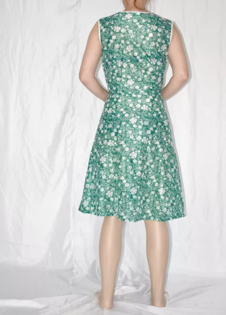 nass glänzende DEDERON Kittelschürze* XS (34) * DDR VEB Retro Vintage Kleid 3