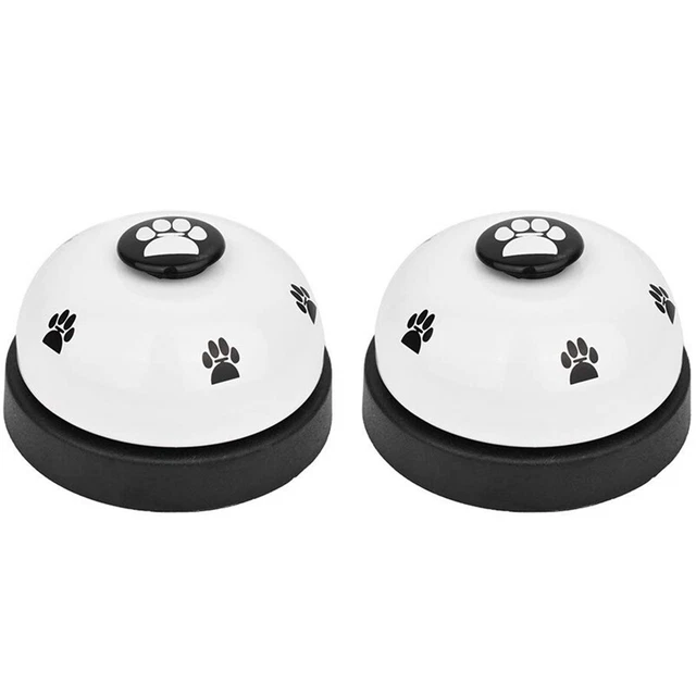 Pet Campana,Confezione Da 2 Cani nel Metallo Campana con Fondo nel Gomma An L4E9