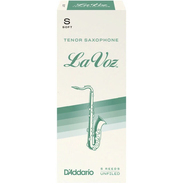 D'Addario RKC05SF - Anches La Voz saxophone ténor , Soft, boîte de 5