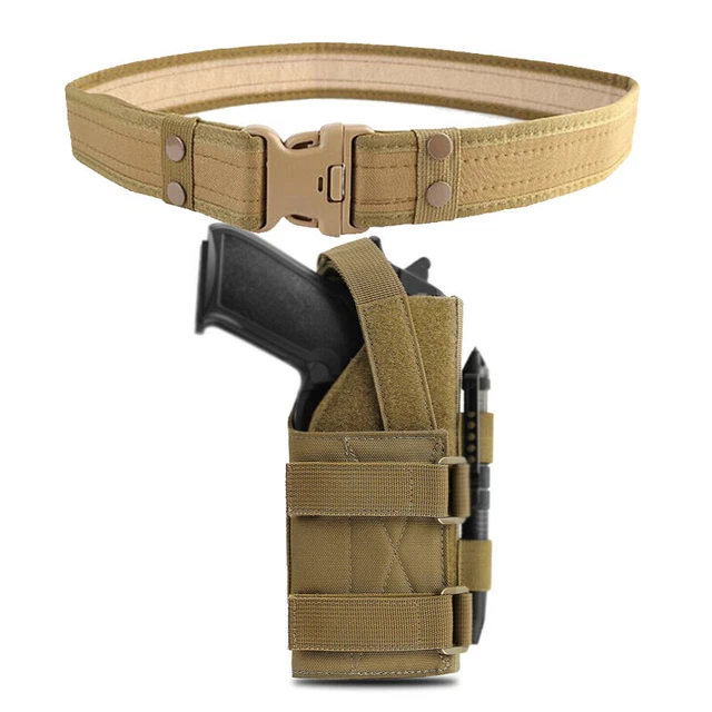 TACTICAL AIRSOFT GUN Pistol Holster Gun Carrier Pouch + Utility Belt
