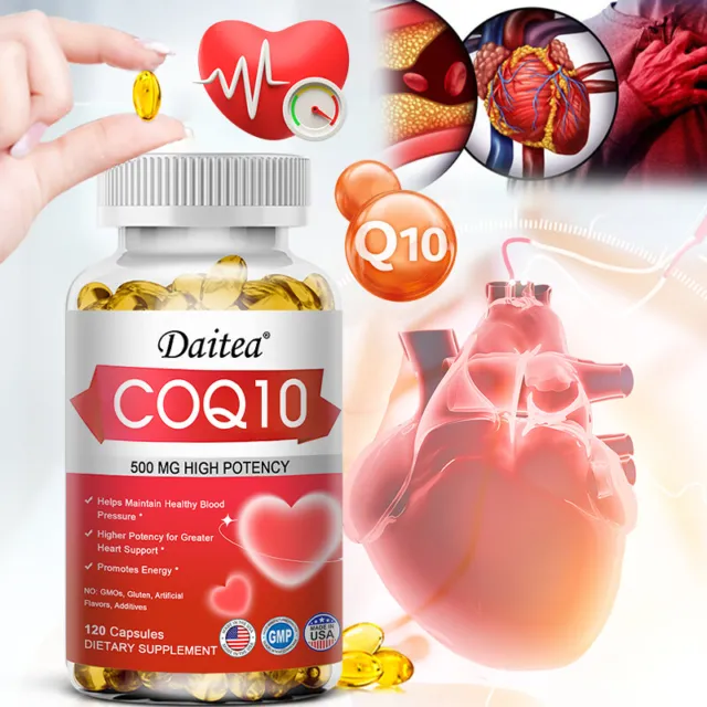 Coenzyme Q10 High Absorption 500mg Vegetarian Capsules