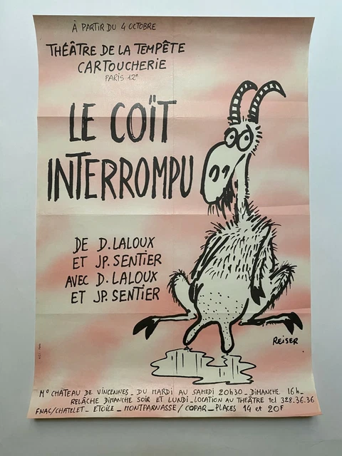 LE COÏT INTERROMPU REISER vers 1990 Affiche Originale EUR 150,00 ...