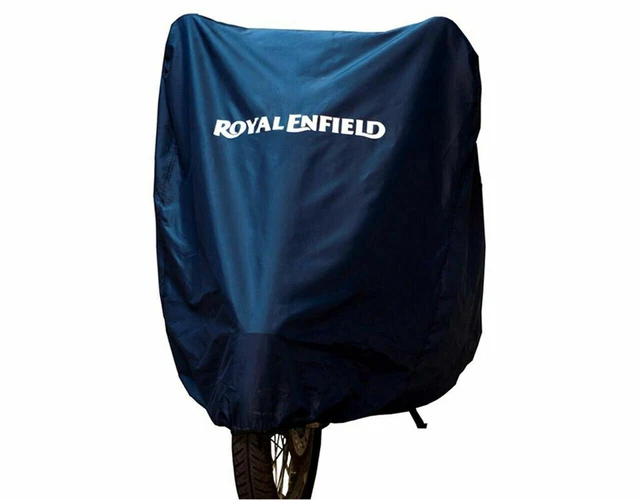 Royal Enfield Housse de vélo résistante à l'eau bleue pour toutes les motos...
