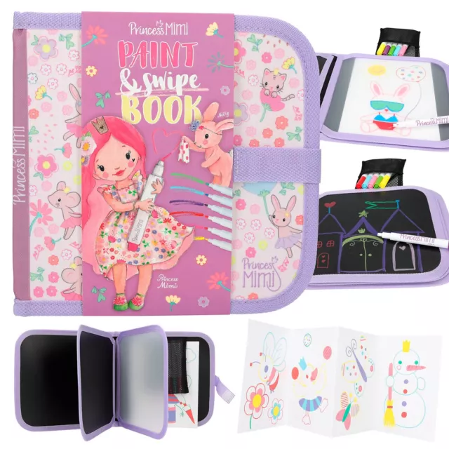 Princess Mimi  Mal und Wischbuch Paint & Swipe Book incl. Malstifte NEUHEIT 2023