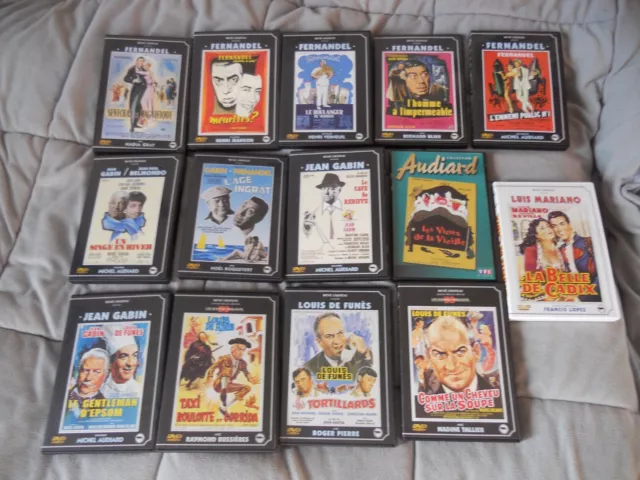 Lot 14 Dvd Rene Chateau Gabin De Funes Fernandel Belmondo Michel Audiard Mariano