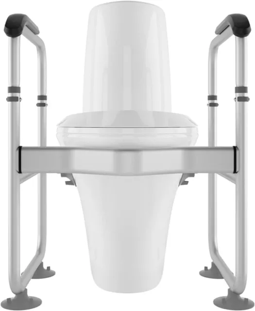 Toilet Safety Frame & Rails, Stability Bathroom Handrails Assist Grab Bar Handle