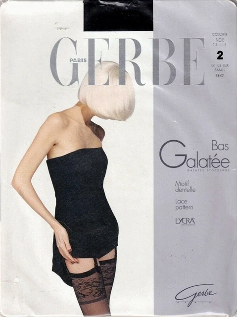Bas Jarretière Gerbe En Voile Gris Foncé - Taille 2, 1 Paire Neuve Emballée