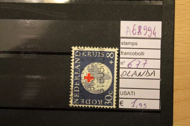 Stamps Francobolli Olanda Usati N. 677 (A68994)