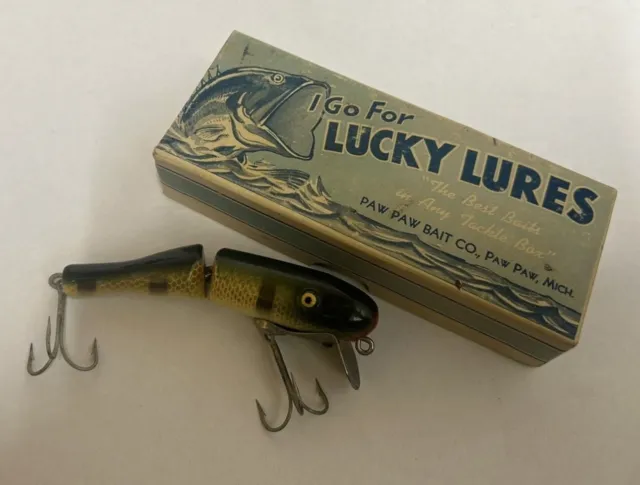 VINTAGE FISHING LURE rare 1928 Paw Paw deer Hair Mouse in original box  $56.00 - PicClick
