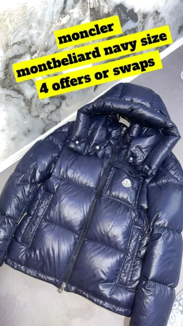 MONCLER MONTBELIARD SIZE 4 Navy Blue 160.00 PicClick UK