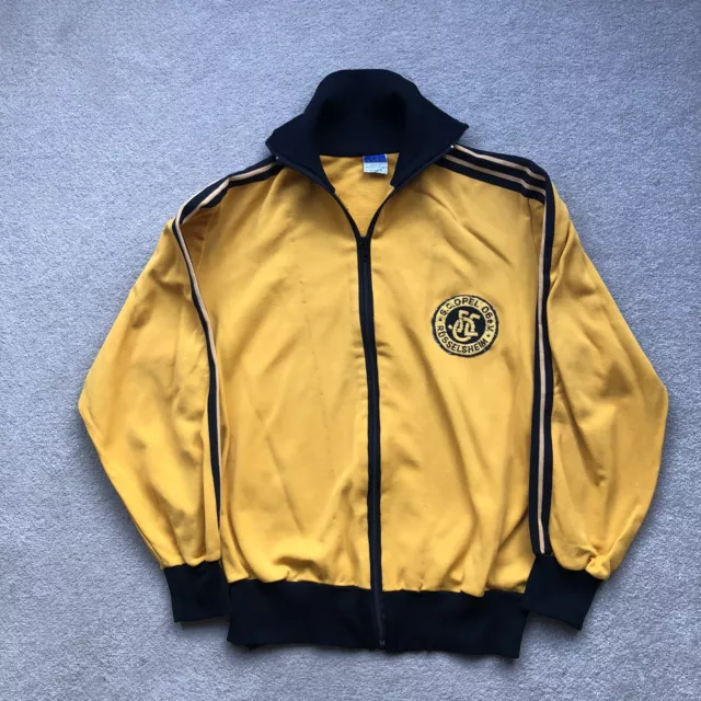 Adidas Originals Vintage Mens Rare 70s Track Jacket Yellow Size S West Germany