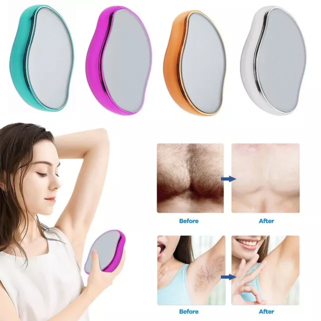 Painless Magic Crystal Hair Remover Hair Eraser Stone For Body Arms Legs ...