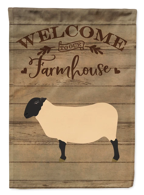 Suffolk Sheep Welcome Flag Garden Size CK6916GF