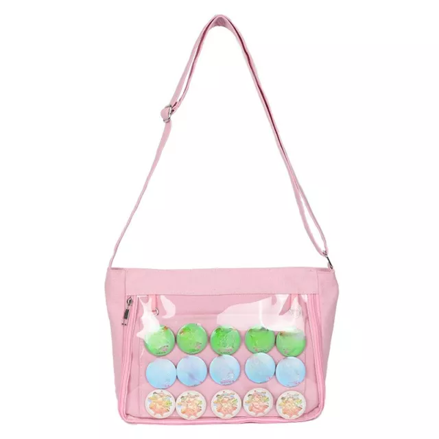 Girl Crossbody Clear Bag Badge Display Itabag Transparent Bag Uniform Decor Cute