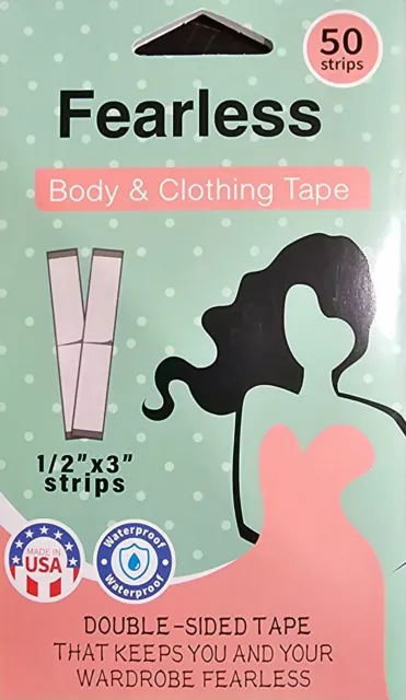 Fearless Body and Clothing Tape Double-Sided Tape for Fashion 50 Strips