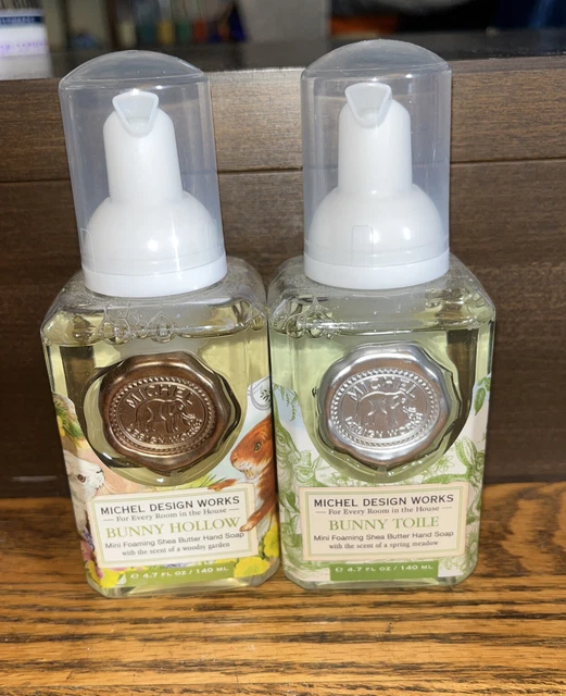 Michel Design Works BUNNY HOLLOW BUNNY TOILE FoamING Hand Soaps