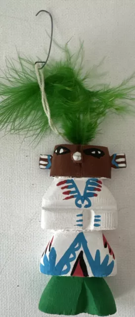 Vintage Hopi Pueblo Indian Highway Rte 66 Kachina Ornament.  Estate Sale Find