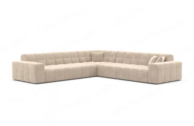 Couch corner sofa luxury sofa upholstered corner fabric sofa velvet lounge sofa Ibiza L shape