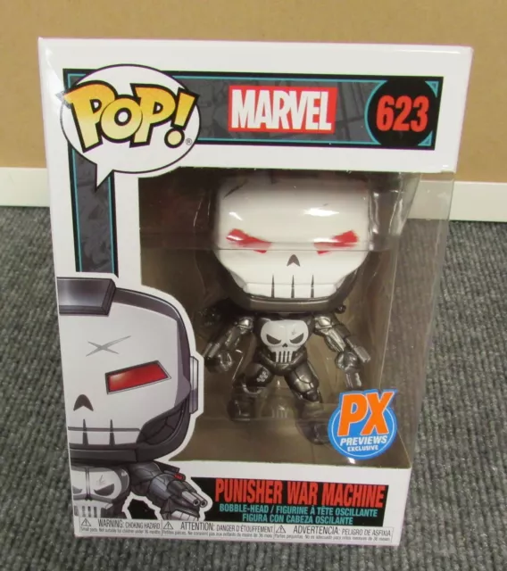Funko Pop Vinyl Marvel #623 Punisher War Machine (metallic) 2020 PX Previews