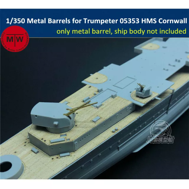 1/350 Metal Barrels for Trumpeter 05353/05352 HMS Cornwall/Kent Ship Model Kits