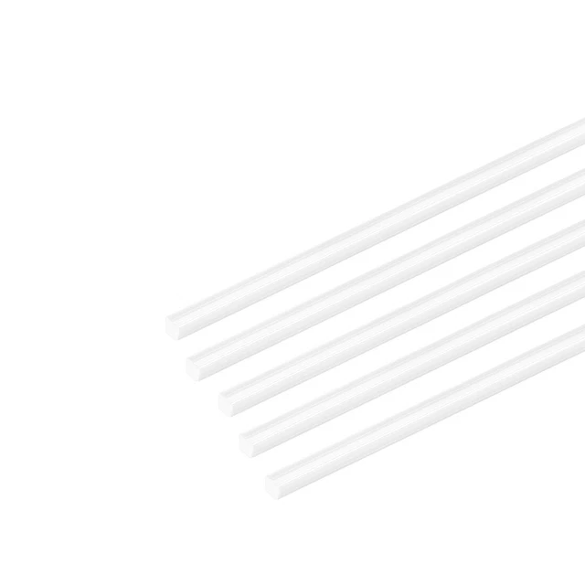 Varillas Cuadradas De ABS, 5 Piezas De 3x3x500 Mm, Para Manualidades, Modelismo Y Proyectos DIY