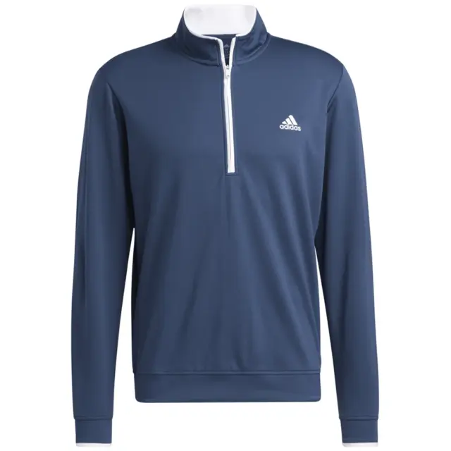 Adidas Primegreen 1/4 Zip Mens Golf Pullover / Crew Navy / All Sizes @ 50% Off