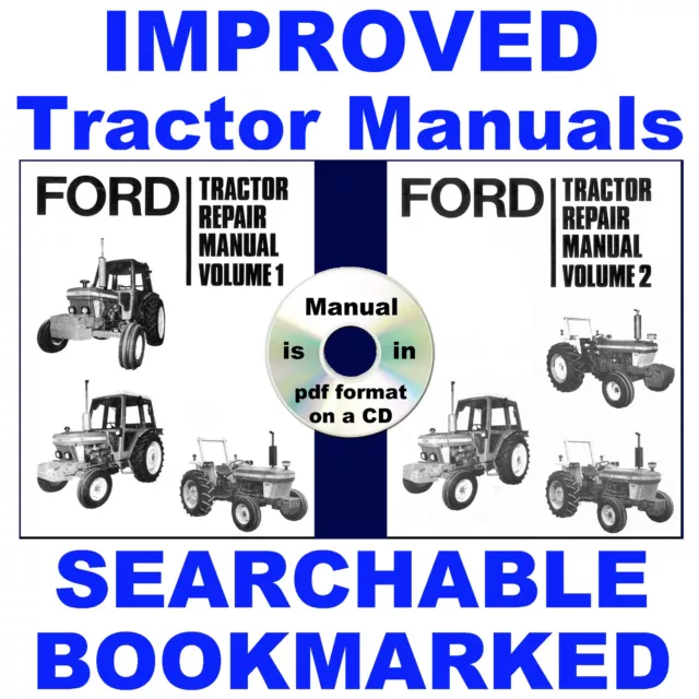 Ford 2610 3610 4110 4610 5610 6610 6710 7610 7710 Tractor Service Manuals 3 Vols
