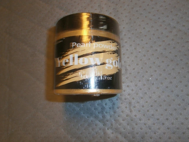 Mica Powder Pure  3.5Oz Metallic Pearl Yellow Gold Color