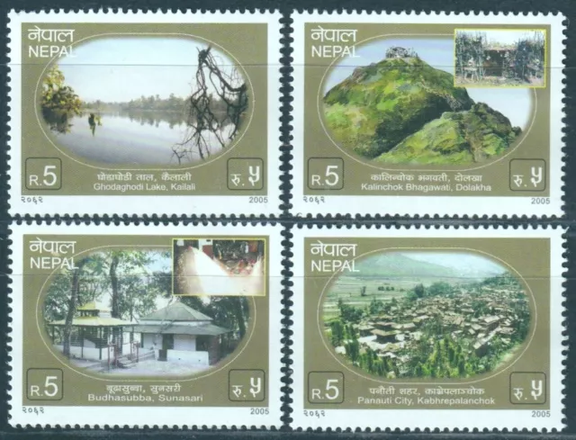 F-Ex44480 Nepal 2005 Mnh Landscape Mountaing Lake Tourism.