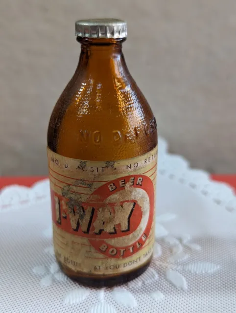 Vintage Promotional One Way Beer Bottle Miniatures Collectables