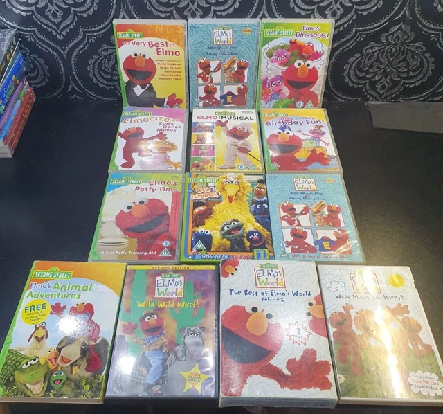 SESAME STREET ELMO big bird dvds job lot best of elmo sesame street old
