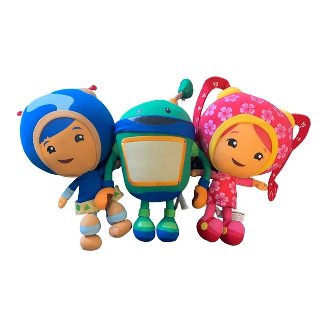 Nickelodeon Team Umizoomi Plush Stuffed Toy 12” Geo Milli & Bot - Set Of 3 Lot