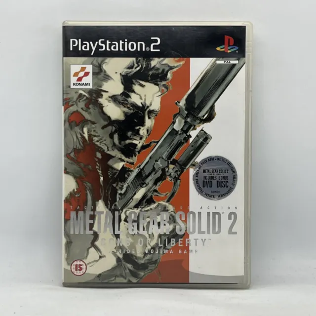 Metal Gear Solid 2 Sons of Liberty MGS PS2 Sony PlayStation Video Game PAL
