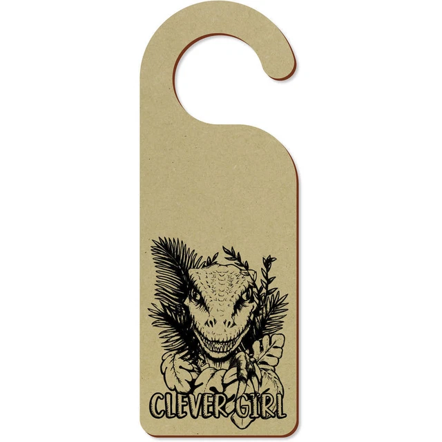 'Clever Girl Velociraptor' 200 mm x 72 mm Colgador de puerta (DH00034869)