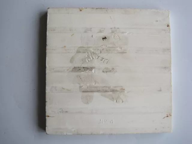 Antique 6" Victorian Wedgwood Transfer Print Floral Wall Tile #T377 C1870-90 2