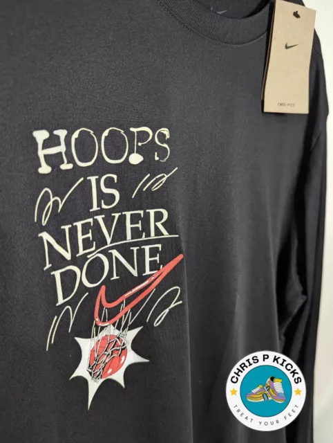 Nike x Drake NOCTA EYBL Basketball Tee T-Shirt Black Size Medium M