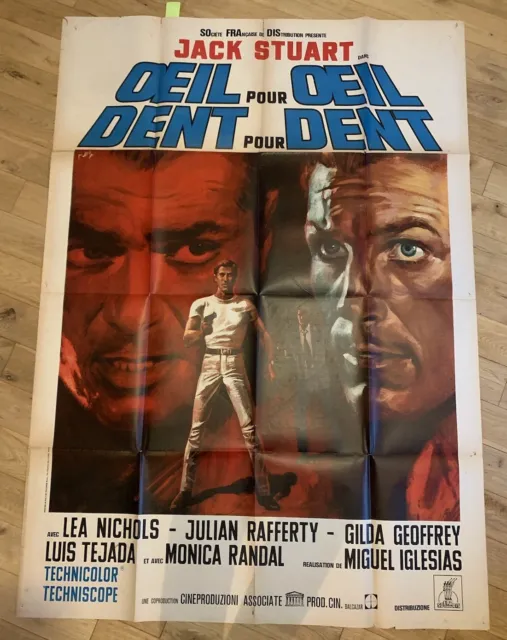 affiche Originale du film OEIL POUR OEIL DENT POUR DENT (100x140 cm) Jack Stuart