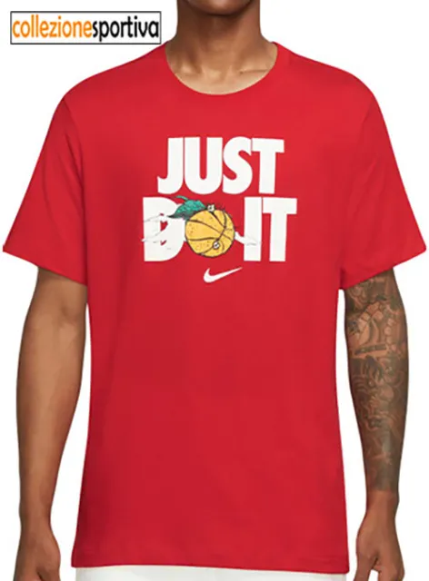 T-SHIRT UOMO/DONNA NIKE JUST DO IT - cod. DV1212-657 - col. rosso