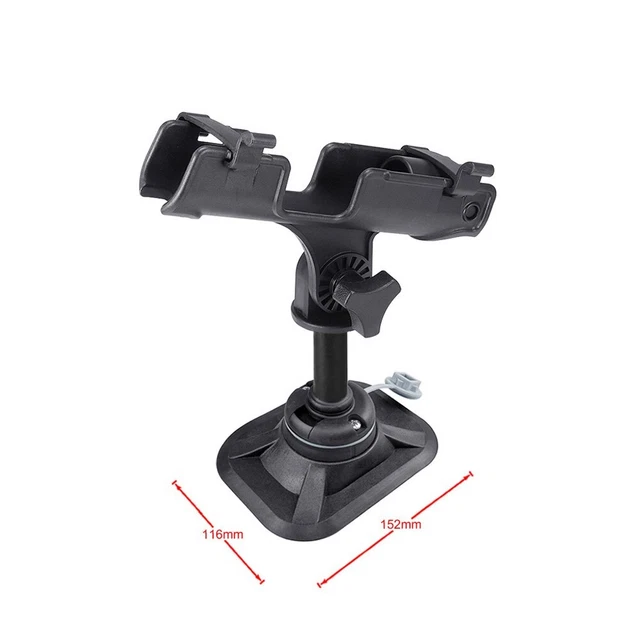 Keenso Support Canne à Pêche Bateau 2 Pièces - Acier Inoxydable Rail 32-50mm - Porte Canne Réglable 32 Angles