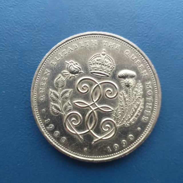 1990 Queen Elizabeth The Queen Mother 90th Birthday Five Pounds £5 coin